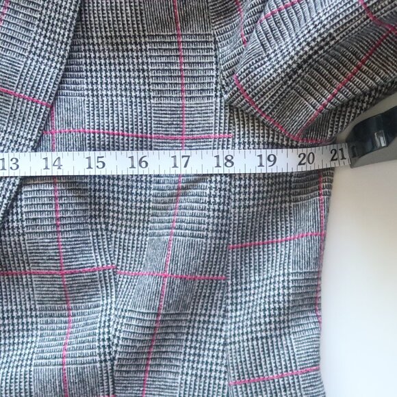 J. Crew Gray Pink Glen Plaid Single-breasted Wool Blazer Windowpane Structured - Picture 11 of 16